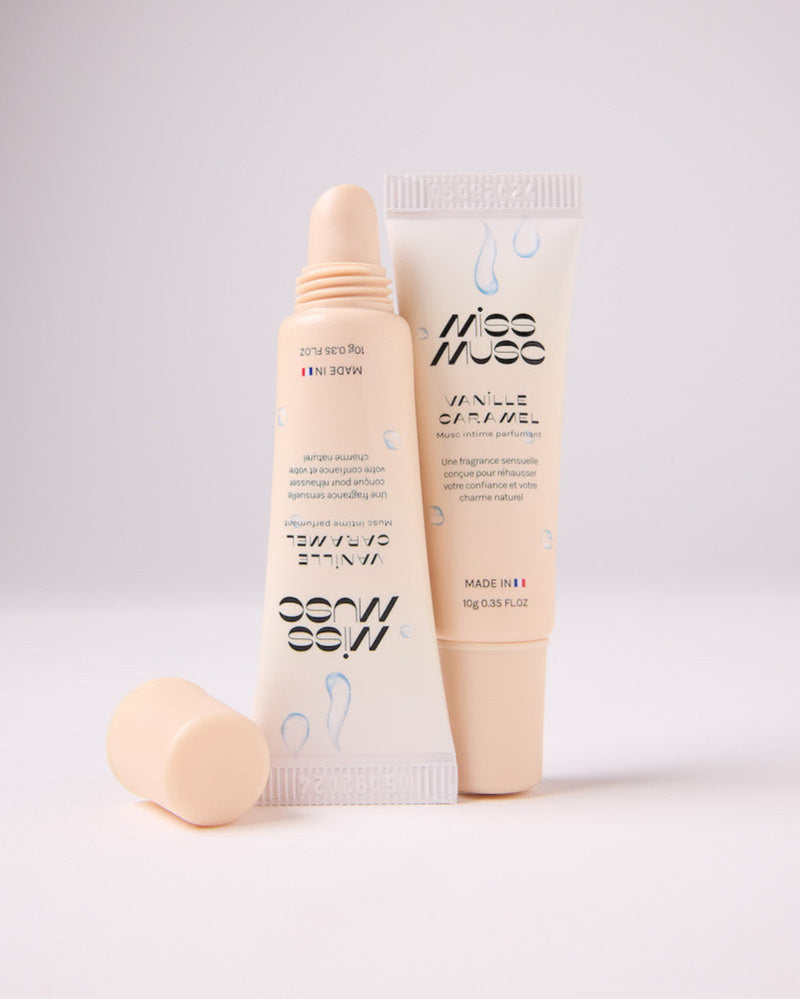 Musc Tahara Intime Vanille Caramel - L'embout pratique pour une application précise, garantissant que chaque goutte s'applique parfaitement sur la peau.