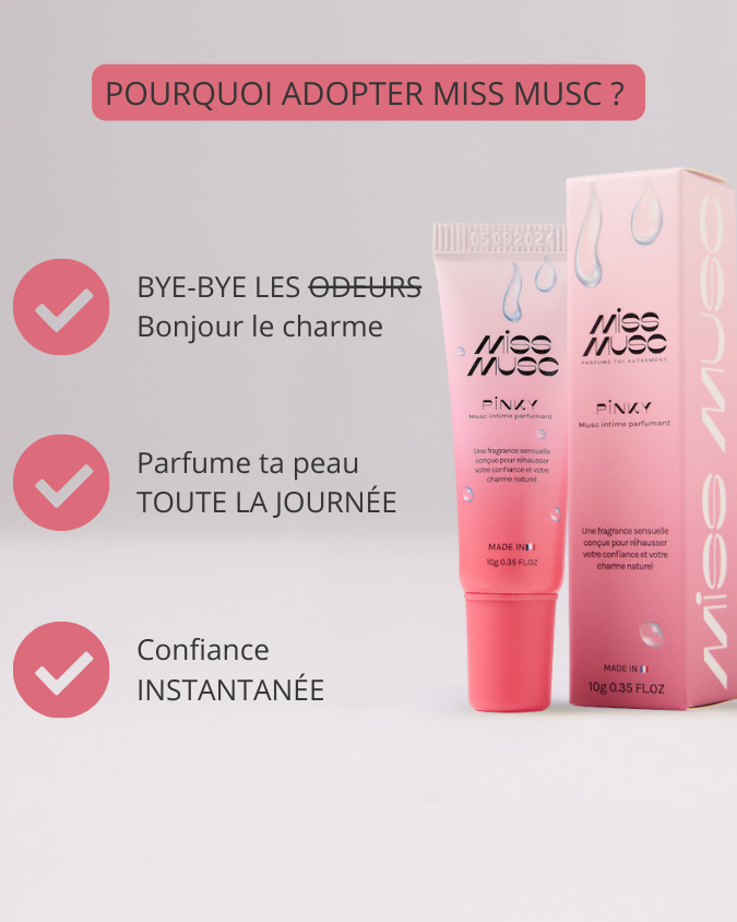 Miss Musc - Gel Parfumant Intime & Corporel Pinky Rose Fraîche