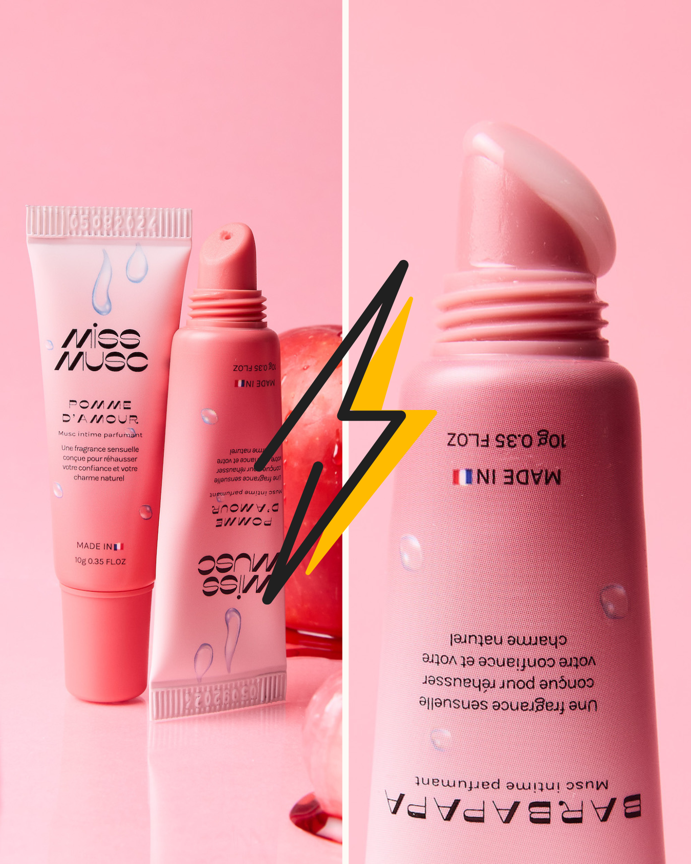 Duo Sucré Musc Parfumant Intime Barbe à Papa & Pomme d'Amour Parfums Sucrés et Musqués