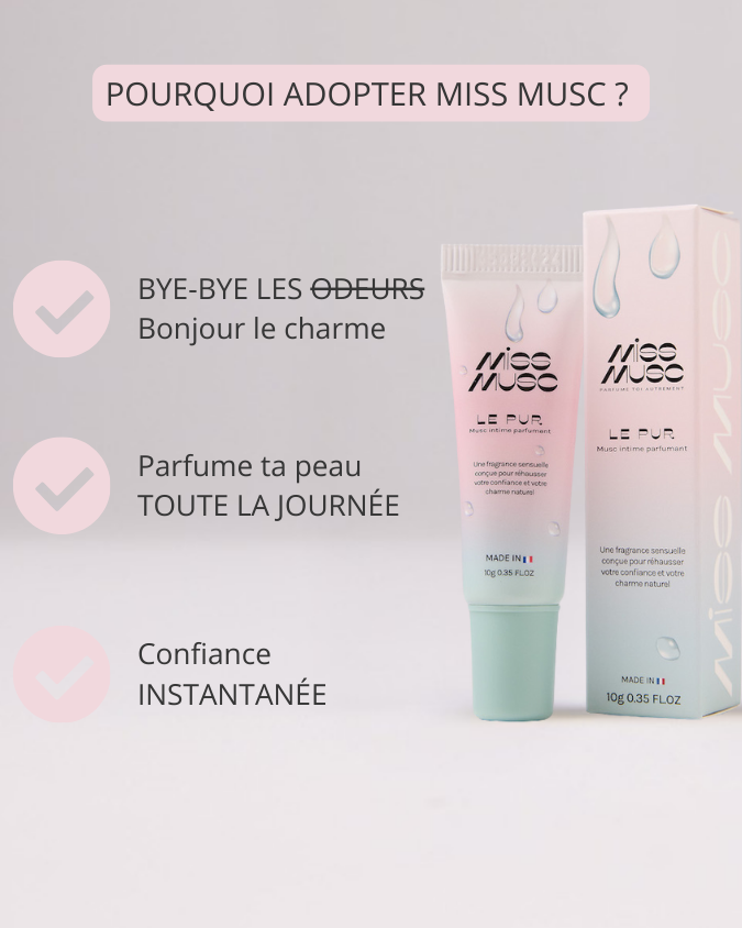 Miss Musc - Gel Parfumant Intime & Corporel Pur Musc Blanc