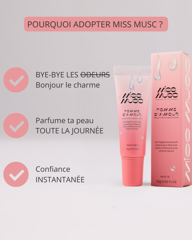 Miss Musc - Gel Parfumant intime & Corporel Pomme d'Amour