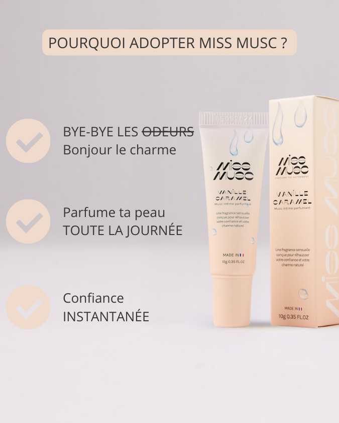 Miss Musc - Gel Parfumant  Intime & corporel Vanille Caramel