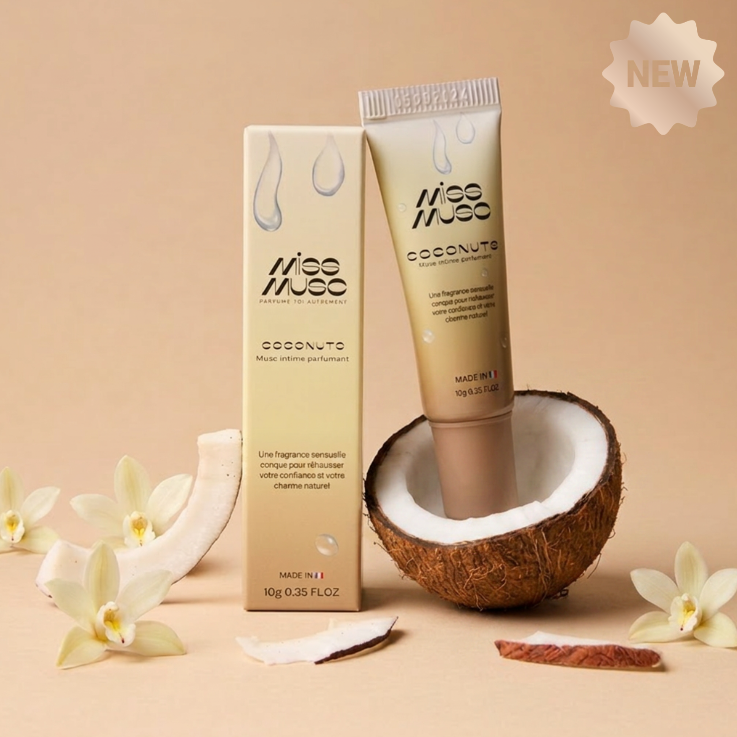 Musc parfumant Intime & Corporel Coconuts Vanilla - Sans alcool
